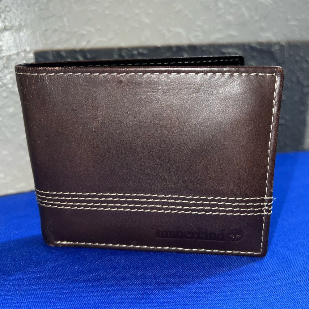 Timberland Bifold Mens Brown Leather Wallet